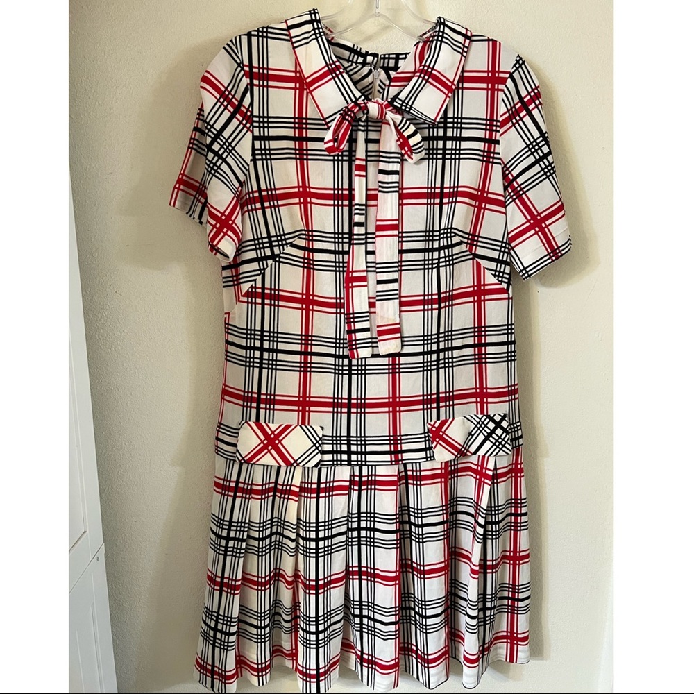 Vintage 1960s Shelton Stroller drop-waist dress size 16 = size 6